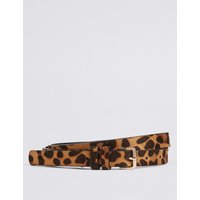 M&S Collection Faux Leather Leopard Buckle Hip Belt