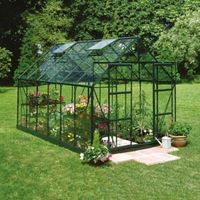 B&Q Metal 8X10 Horticultural Glass Greenhouse