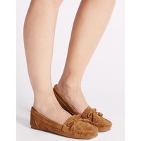 M&S Collection Suede Moccasin Slippers