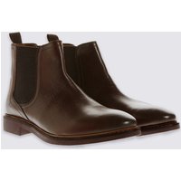 M&S Collection Leather Pull-on Chelsea Boots
