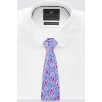 Savile Row Inspired Pure Silk Paisley Print Tie