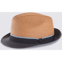 M&S Collection Colour Block Trilby Hat
