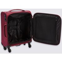 M&S Collection Cabin 4 Wheel Lightweight Soft Suitcase With Security Zip