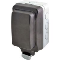 Diall Grey Unswitched Socket