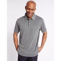 M&S Collection Modal Rich Textured Polo Shirt