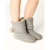 M&S Collection Snuggle Slipper Boots
