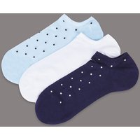 Autograph 3 Pair Pack Trainer Liner Socks With Cool Comfort