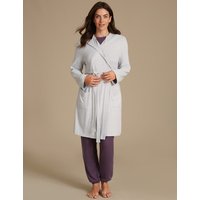 M&S Collection Hooded Long Sleeve Dressing Gown