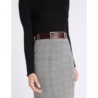 M&S Collection Faux Leather Buckle Waist Belt