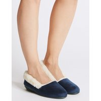 M&S Collection Fur Ballerina Slippers