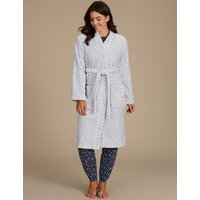 M&S Collection Spotted Shimmer Dressing Gown