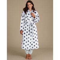 M&S Collection Star Print Shimmer Dressing Gown