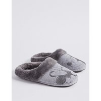 M&S Collection Minnie Mouse Print Mule Slippers
