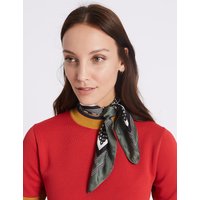 M&S Collection Spotted & Striped Scarf