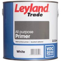 Leyland Trade White Matt Primer 2.5L Tin - 5010426772967