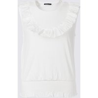 Limited Edition Pure Cotton Poplin Ruffle Vest Top