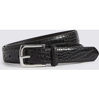 M&S Collection Mock Croc Leather Belt