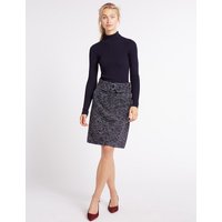 M&S Collection Textured Buckle A-Line Mini Skirt