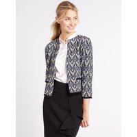 M&S Collection Printed Jersey Jacket