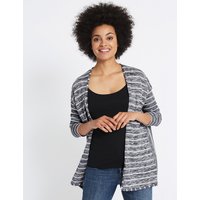 M&S Collection Striped Waterfall Cardigan