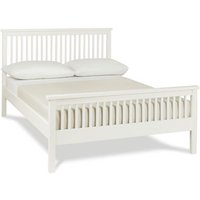 Bentley Designs Atlanta White - High Foot End 4' 6" Double White Slatted Bedstead Wooden Bed