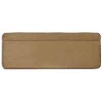 New Design Katie - Coffee 4' Small Double Coffee Faux Suede Fabric Headboard
