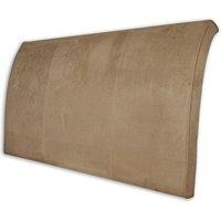 New Design Alpha - Coffee 4' Small Double Coffee Faux Suede Headboard Only Fabric Headboard