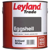 Leyland Trade Interior Brilliant White Eggshell Wood & Metal Paint 750ml Tin