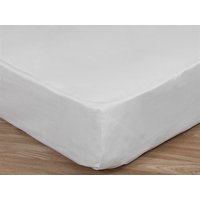 Elainer Percale Flat Sheet 430 Thread Count 5' King Size White Linen