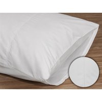 Elainer Poly/Cotton Pillow Case Pair, Open Stitch White Pair Pillow Case