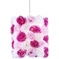 Posy Pink & White Floral Light Shade (D)23cm