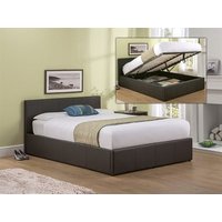 Snuggle Beds Roma (Brown) 4' 6" Double Brown Ottoman Bed