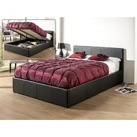 Snuggle Beds Roma (Black) 4' 6" Double Black Ottoman Bed