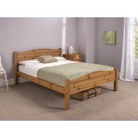 Snuggle Beds Elwood Antique 4' 6" Double Honey Antique Pine Wooden Bed