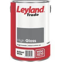 Leyland Trade Interior & Exterior Brilliant White Gloss Wood & Metal Paint 5L