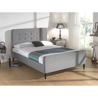 Snuggle Beds Sienna Light Grey 5' King Size Fabric Light Grey Fabric Bed