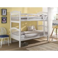 Snuggle Beds Pisa Bunk (White) 3' Single White Bunk Bed
