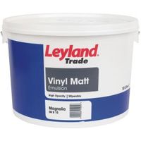 Leyland Trade Magnolia Matt Emulsion Paint 10L