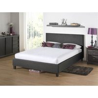 Snuggle Beds Newbury Dark Grey 5' King Size Dark Grey Fabric Bed