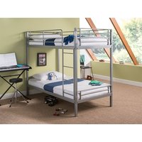 Snuggle Beds Harley Silver 3' Single Silver Bunk Bed