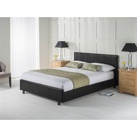 Snuggle Beds Vogue Black 4' Small Double Leather Bed