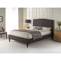 Snuggle Beds Charlotte Charcoal 4' 6" Double Fabric Bed