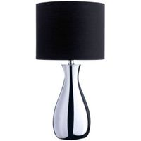 Fiona Black Chrome Effect Table Lamp