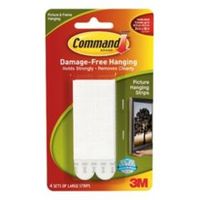 3M Command White Foam Picture Hanging Strips Set Of 4