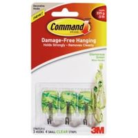 3M Command Green Plastic Hooks Pack Of 3