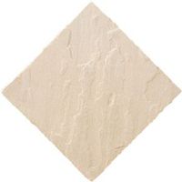 Fossil Buff Natural Sandstone Paving Slab (L)600 (W)600mm Pack Of 40