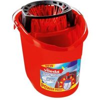 Vileda Red Plastic 10 L Supermocio Bucket & Wringer