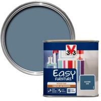 V33 Easy Blue Storm Satin Furniture Paint 500 Ml - 3153895046558