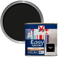 V33 Easy Carbon Black Satin Furniture Paint 500 Ml