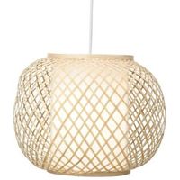 Joyce Natural Rattan With Inner Diffuser Light Shade (D)33cm